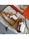 Wedge heel 35 brown original Korean invoice - HERMES - BALAAN 5