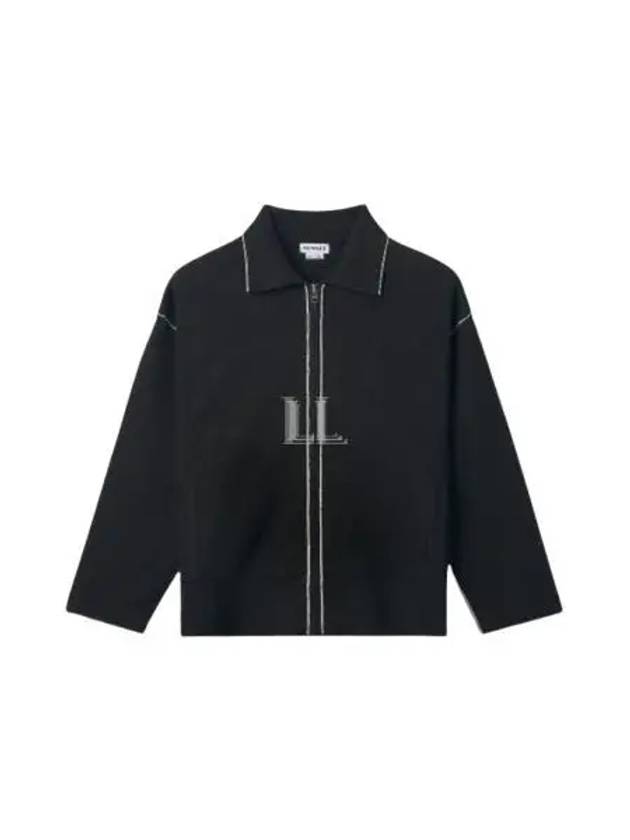 Zip Up Knit Jacket Black - SUNNEI - BALAAN 2