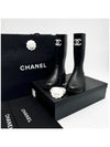 CC Logo Caoutchouc Rain Boots Black - CHANEL - BALAAN 8