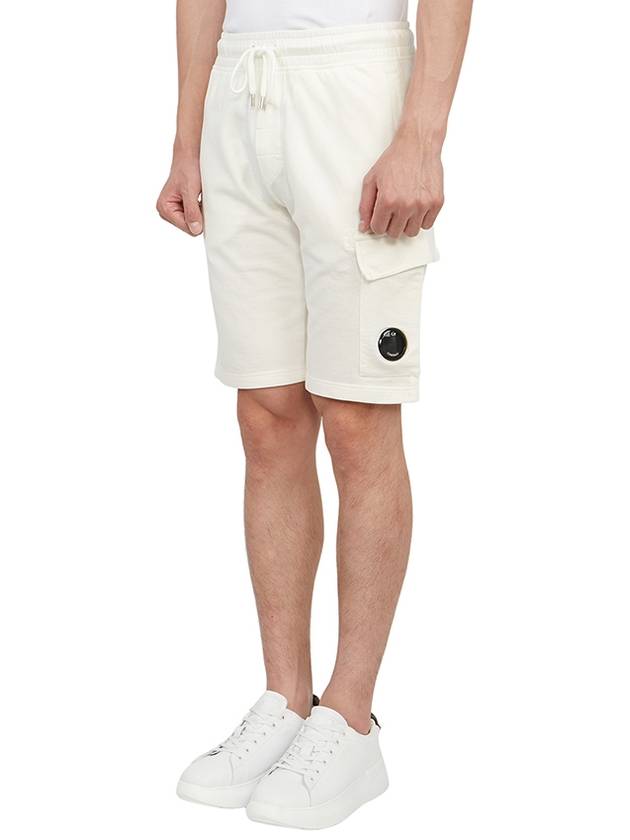 Lens Banding Cargo Shorts White - CP COMPANY - BALAAN 3