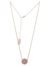 Reversible Medallion Pendant Necklace Pink - MARC JACOBS - BALAAN.