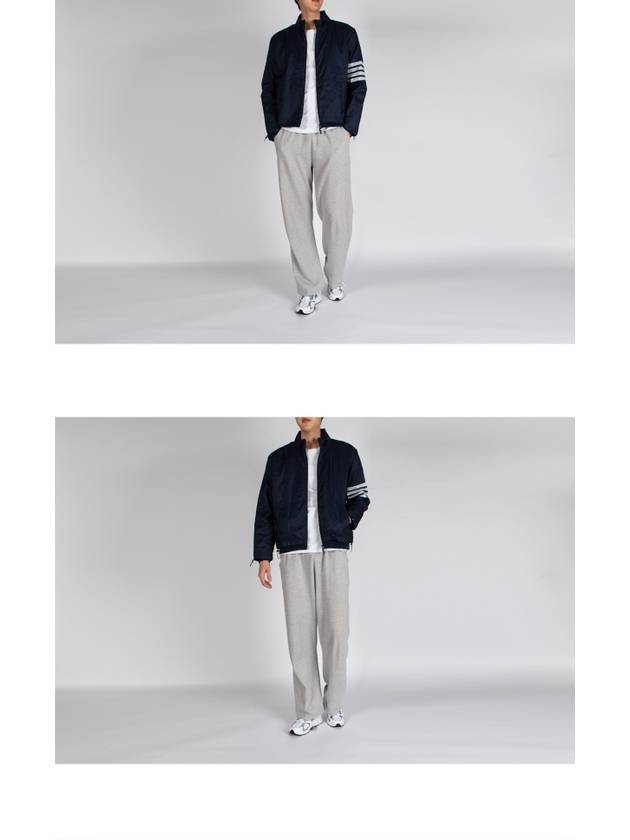 4 Bar Stripe Ripstop Zip-up Jacket Blue - THOM BROWNE - BALAAN 7