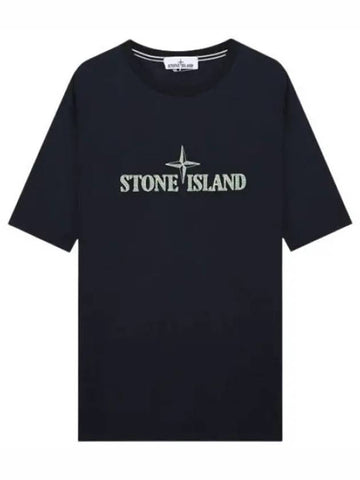 Logo embroidery t shirt men s short sleeve - STONE ISLAND - BALAAN 1