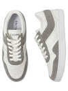 Trainer Suede Calfskin Lace-Up Low Top Sneakers Grey - CELINE - BALAAN 2