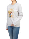 Fox Champion Print Sweatshirt Grey - MAISON KITSUNE - BALAAN 6