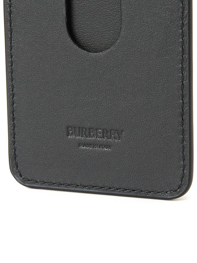 Check Magnetic Card Wallet Sand - BURBERRY - BALAAN 5