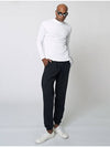 Mock Neck Layer Long Sleeve Shirt White - ATHPLATFORM - BALAAN 6