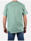 Organic Cotton Short Sleeve T-Shirt Light Green - STONE ISLAND - BALAAN 5