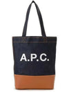 Logo Denim Axelle Tote Bag Navy - A.P.C. - BALAAN 2