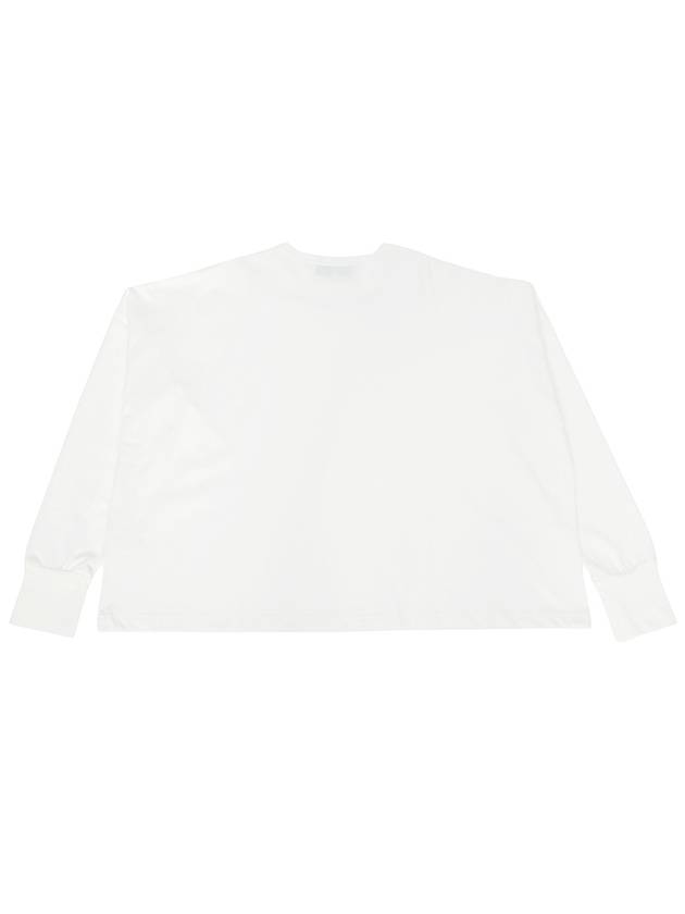 Women s Long Sleeve T Shirt LOOP SNW 1618 OPTIC WHITE - STUDIO NICHOLSON - BALAAN 2