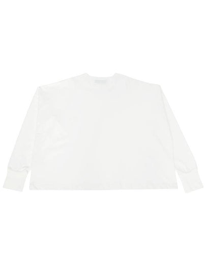 Women s Long Sleeve T Shirt LOOP SNW 1618 OPTIC WHITE - STUDIO NICHOLSON - BALAAN 2