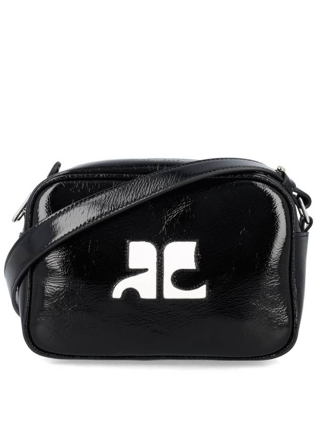 Reedition Logo Patch Cross Bag Black - COURREGES - BALAAN 2