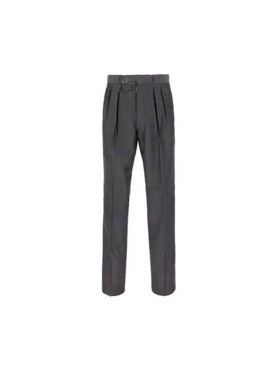 Tapered Pleats Detailed Straight Pants Grey - MAISON MARGIELA - BALAAN 2