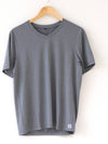 SPGVBOSN Functional V-neck short sleeve tee gray - SUPENER - BALAAN 4