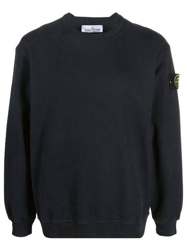 Wappen Patch Crew Neck Sweatshirt Navy - STONE ISLAND - BALAAN 2