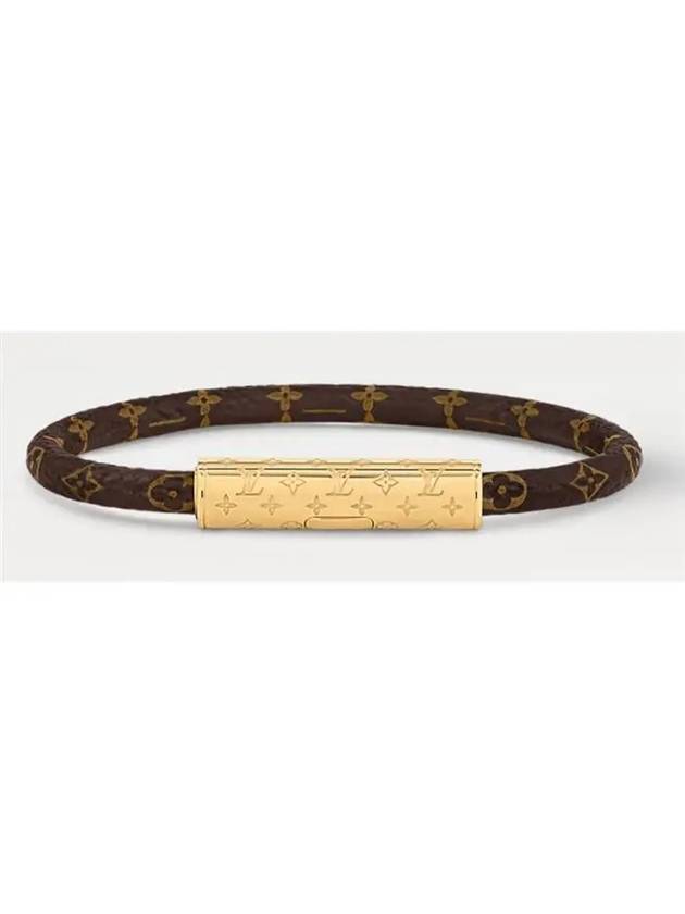 LV Confidential Monogram Canvas Bracelet Gold Brown - LOUIS VUITTON - BALAAN 2