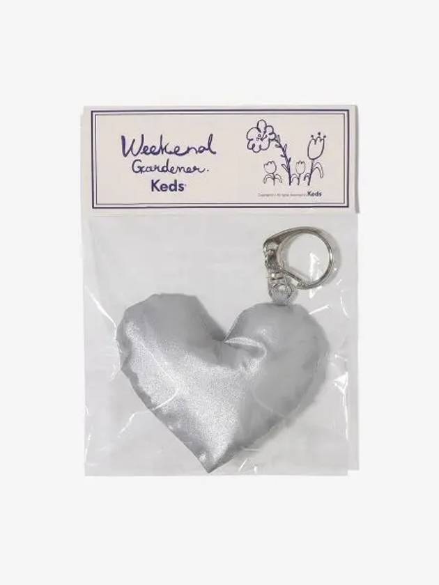 Padded heart keyring KD3EQG1102FSIL - KEDS - BALAAN 1