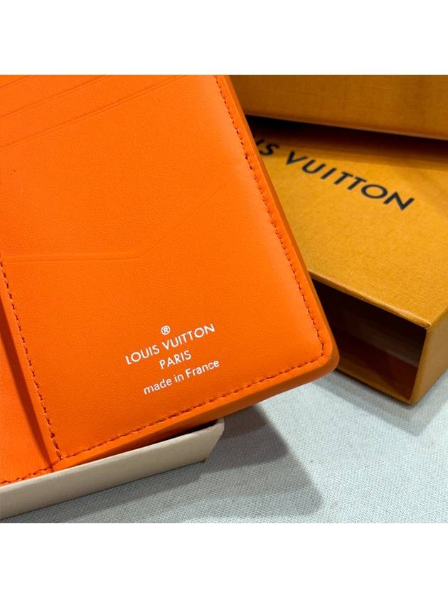 Cowhide Torillon Leather Pocket Card Holder Orange - LOUIS VUITTON - BALAAN 6