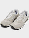 574 Classic Nimbus Cloud Low Top Sneakers Ivory - NEW BALANCE - BALAAN 5