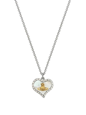 Petra Heart Logo Necklace Silver - VIVIENNE WESTWOOD - BALAAN 1