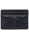 Women s 443127 GG Marmont Matelasse black gold card wallet - GUCCI - BALAAN 4