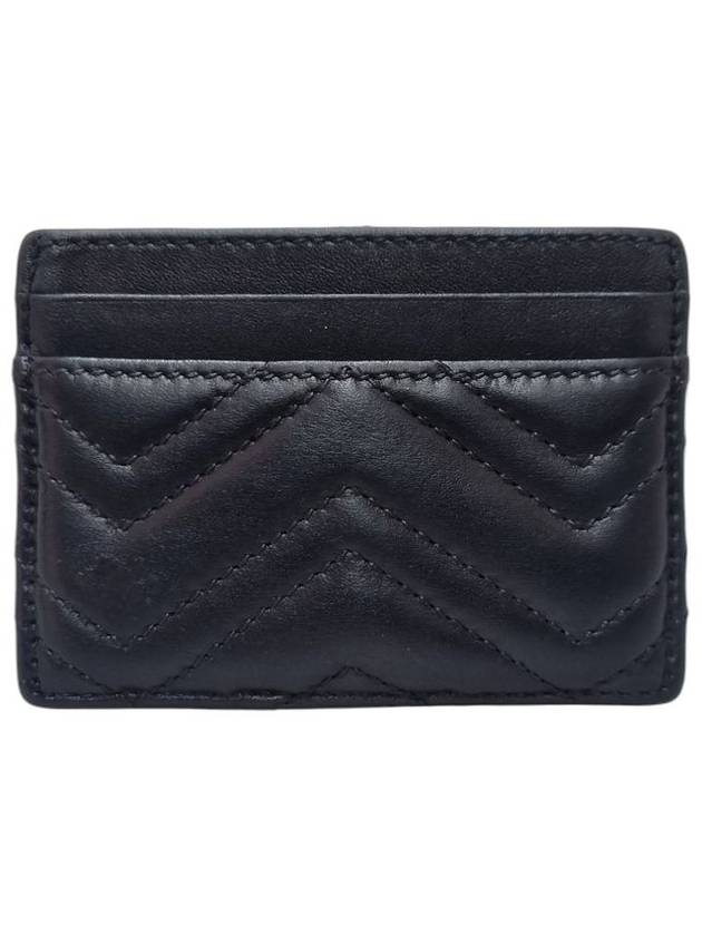 Women s 443127 GG Marmont Matelasse black gold card wallet - GUCCI - BALAAN 4