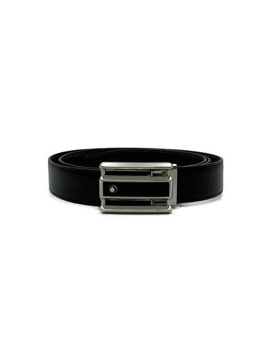 Reversible Leather Belt Black Brown - MONTBLANC - BALAAN 2