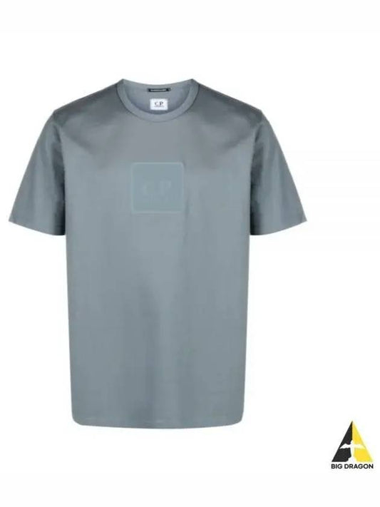 Metropolis Series Mercerized Jersey Logo Badge Short Sleeve T-Shirt Grey - CP COMPANY - BALAAN 2