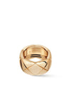 Coco Crush Ring Quilted Motif Large 18K Beige Gold - CHANEL - BALAAN 3