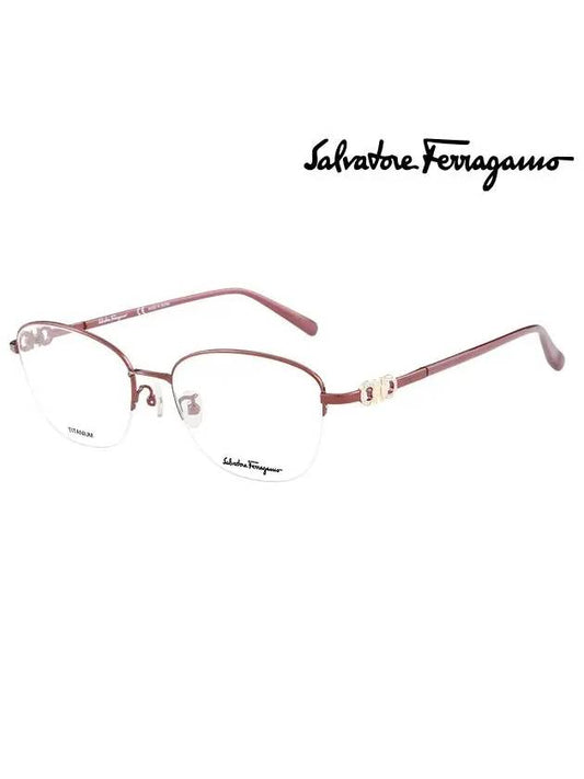 Ferragamo Glasses Frame SF2556RA 603 Round Titanium Women s - SALVATORE FERRAGAMO - BALAAN 1