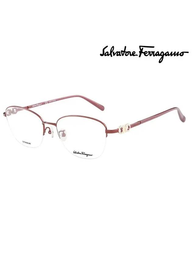 Ferragamo Glasses Frame SF2556RA 603 Round Titanium Women s - SALVATORE FERRAGAMO - BALAAN 2