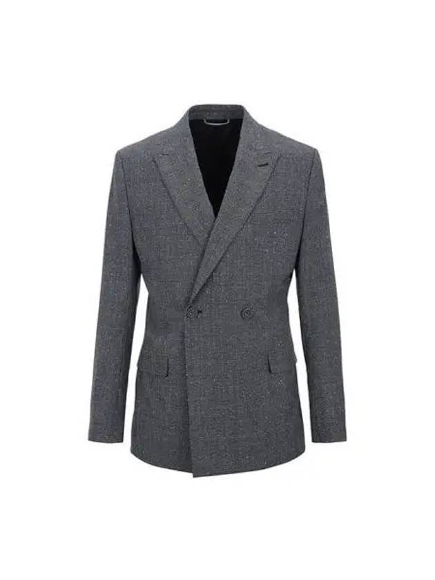 Homme Prince of Wales Double Jacket Gray 023C241C5633 - DIOR - BALAAN 1