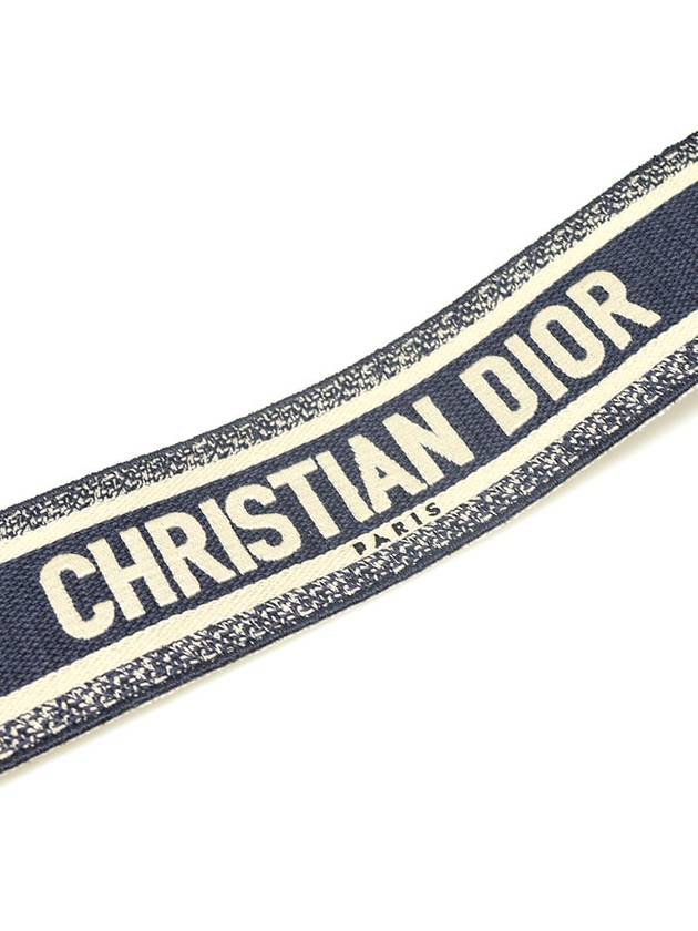 S8552CBTE M928 BLUE CHRISTIAN PARIS EMBROIDERY RING SHOULDER STRAP - DIOR - BALAAN 4