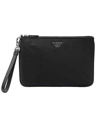 Logo Clutch Bag Black - EMPORIO ARMANI - BALAAN 2