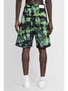 Men's Tie Dye Shorts Green - AMI - BALAAN 4