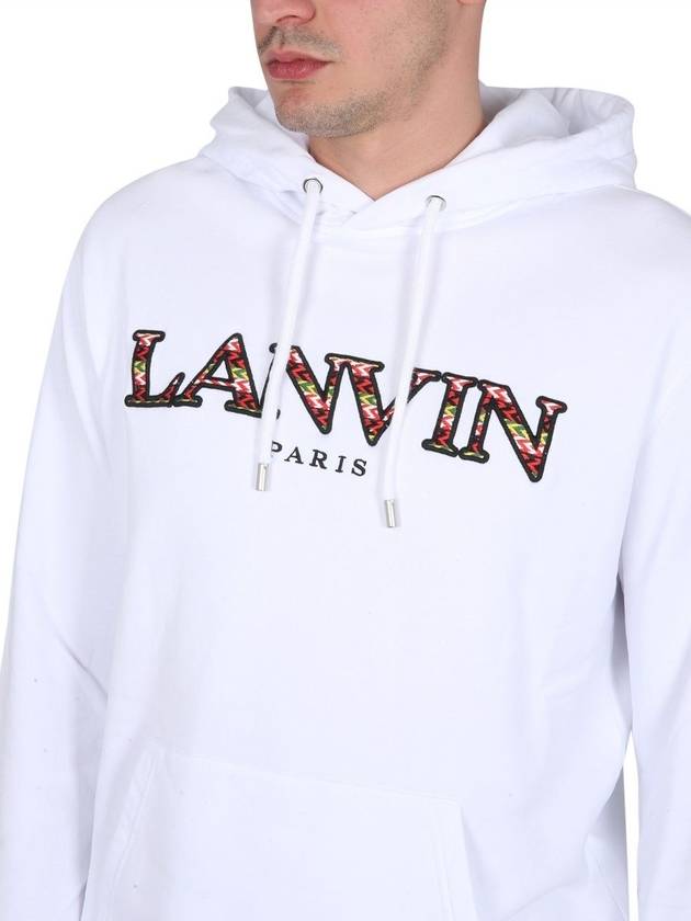 Hooded Sweatshirt RMHO0001J199P23 0140 OPTIC WHITE GREEN - LANVIN - BALAAN 4