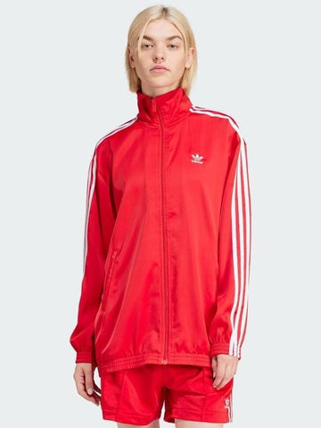 Oversized Track Top Jacket IP0700 Red WOMENS JP L XL - ADIDAS - BALAAN 1