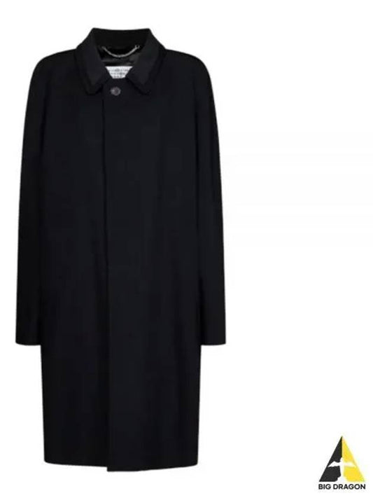 Wool Viscose Single Coat Black - MAISON MARGIELA - BALAAN 2