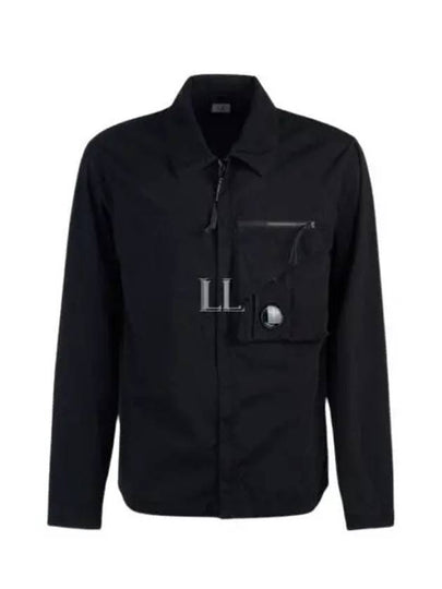 Tylon P Lens Overshirt Zip Up Jacket Black - CP COMPANY - BALAAN 2