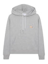 Chillax Fox Patch Classic Hoodie Grey Melange - MAISON KITSUNE - BALAAN 2