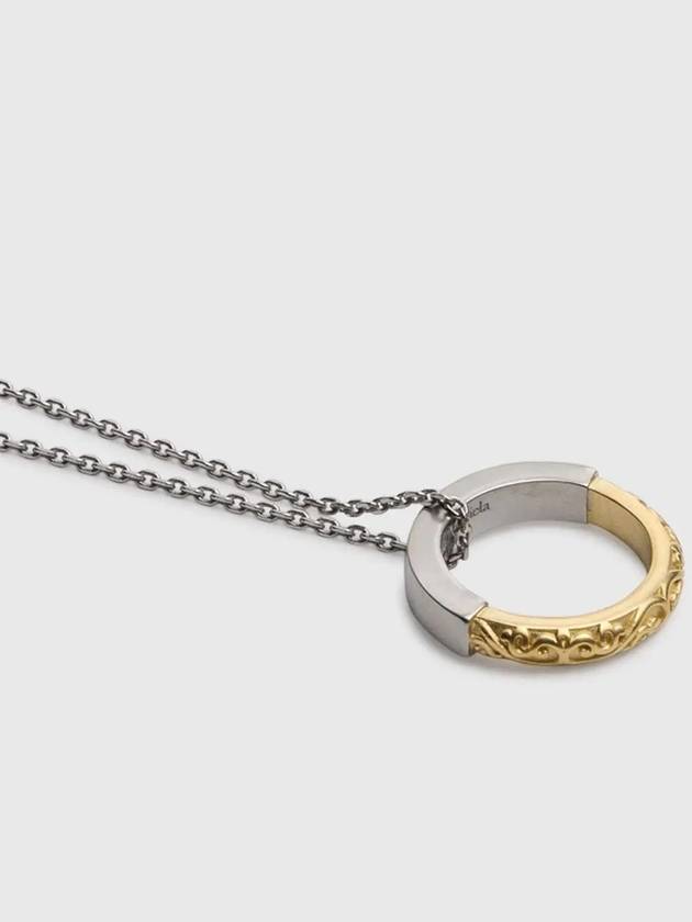 Maison Margiela Ring Pendant Chain Link Necklace SI8UU0003 SV0131 963 - MAISON MARGIELA - BALAAN 3