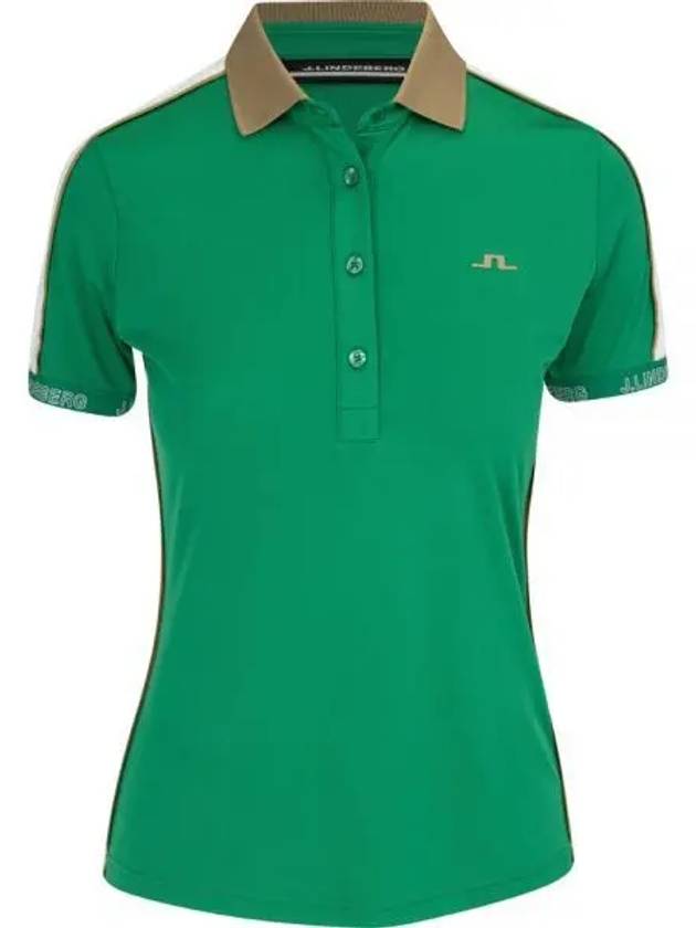 Golf Women's Damai Polo Shirt JL Green - J.LINDEBERG - BALAAN 2