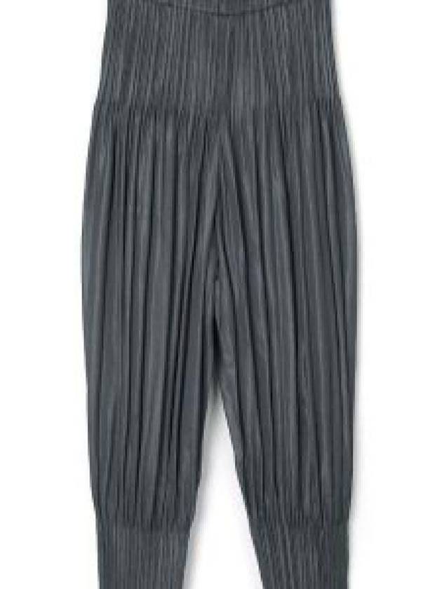 Fluffy Basic Crop Pants Dark Grey - ISSEY MIYAKE - BALAAN 2