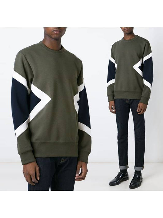 11th Anniversary Geometric Sweatshirt PBJS334V A510C 1473 - NEIL BARRETT - BALAAN 1