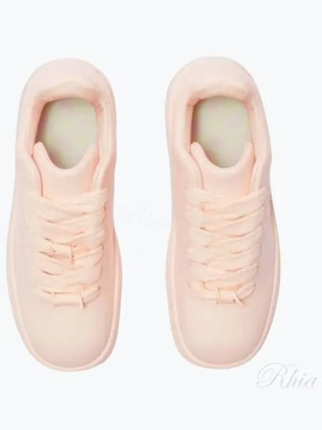 Box Leather Low-Top Sneakers Pink - BURBERRY - BALAAN 2