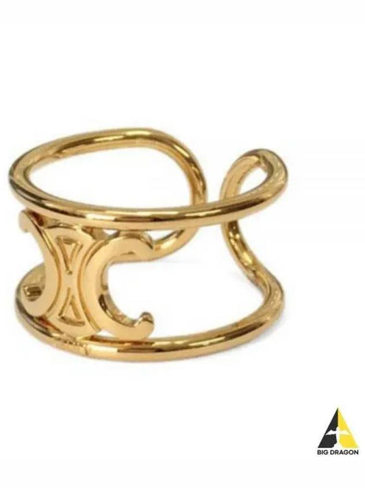 Triomphe Logo Ring Gold - CELINE - BALAAN 2