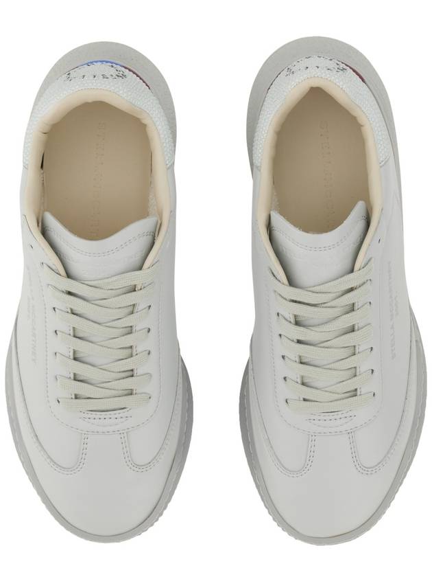 Loop Fox Leather Low Top Sneakers Gray - STELLA MCCARTNEY - BALAAN 4