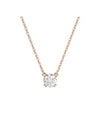 Constella Round Pendant Necklace Rose Gold White - SWAROVSKI - BALAAN 1