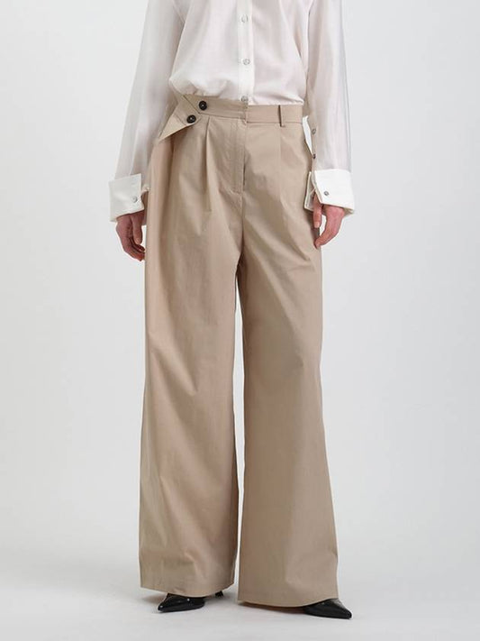 SIDE FLAB WIDE COTTON TROUSER_2colors - MAGJAY - BALAAN 1