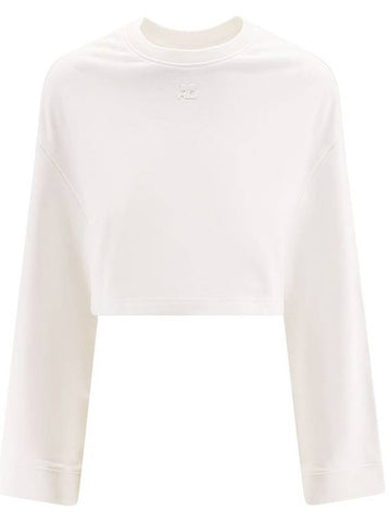 Courrèges Cropped Sweatshirt - COURREGES - BALAAN 1